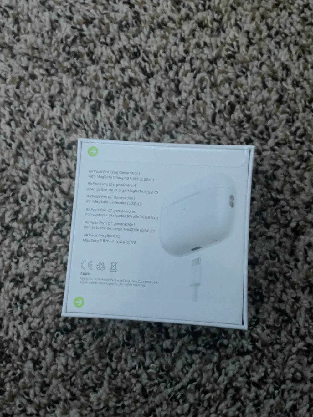 Apple White AirPods Pro 2nd Generation with MagSafe Charging Case
